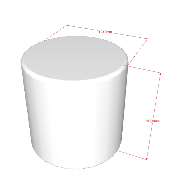 Pouf bouclé - Beige