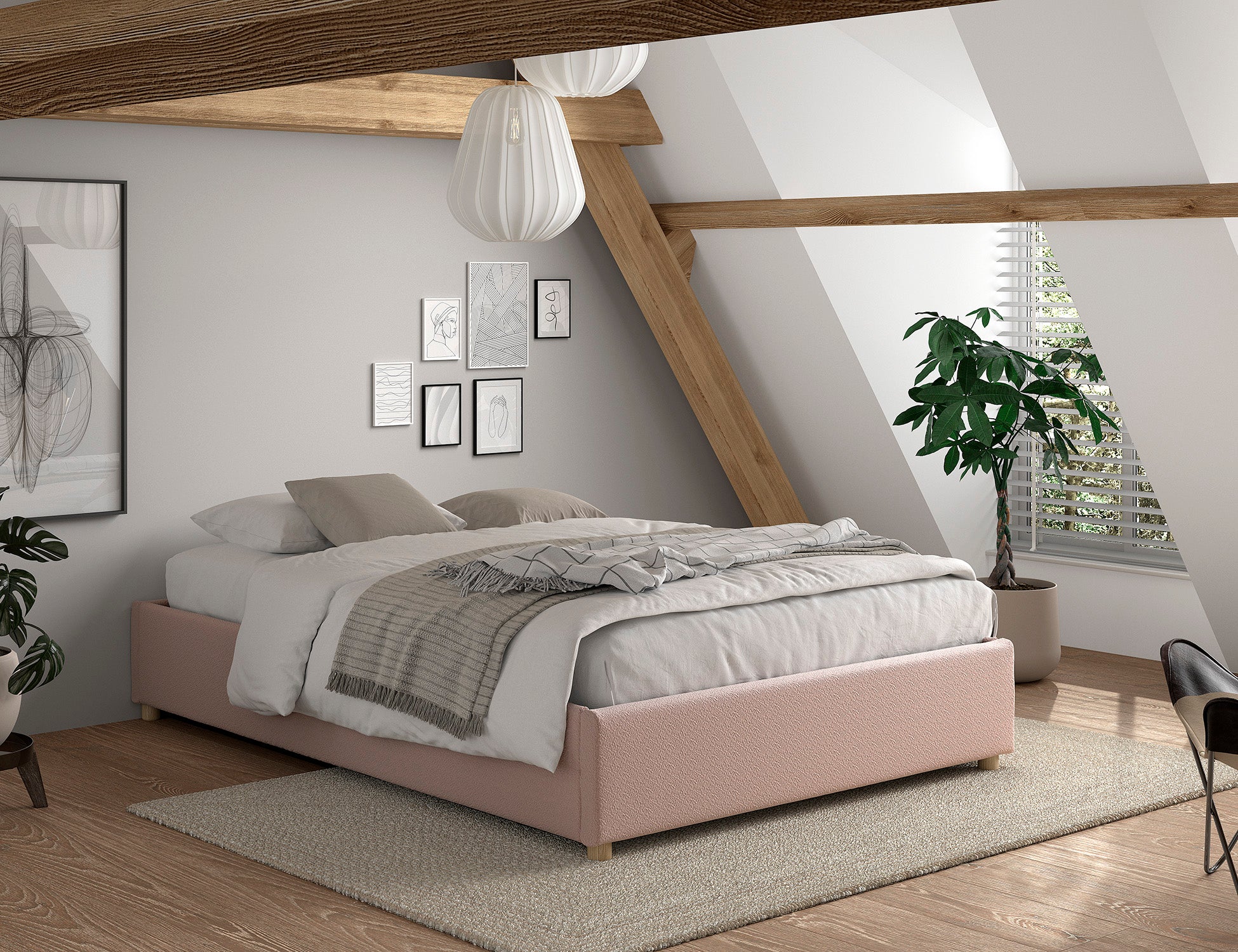 Moon bed 140x200 - Various colours