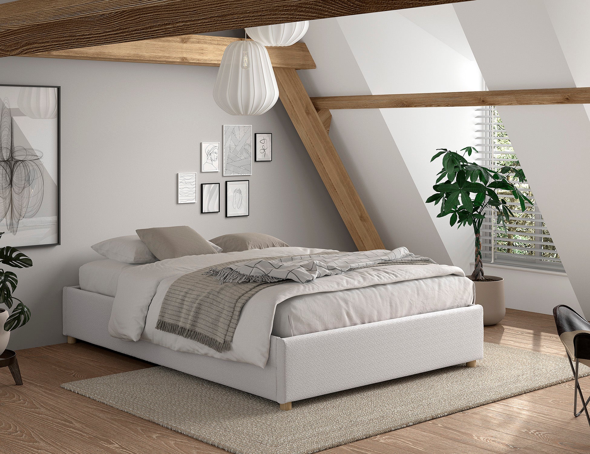 Moon bed 140x200 - Various colours