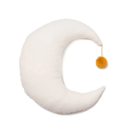 Nobodinoz Pierrot moon cushion - Natural