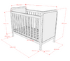 Jaxx Dino bed 60x120 - White