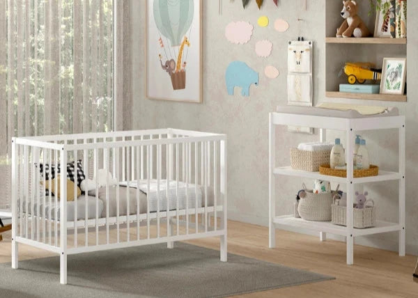 Jaxx 2-delige Babykamer Dino (bed incl matras en commode)