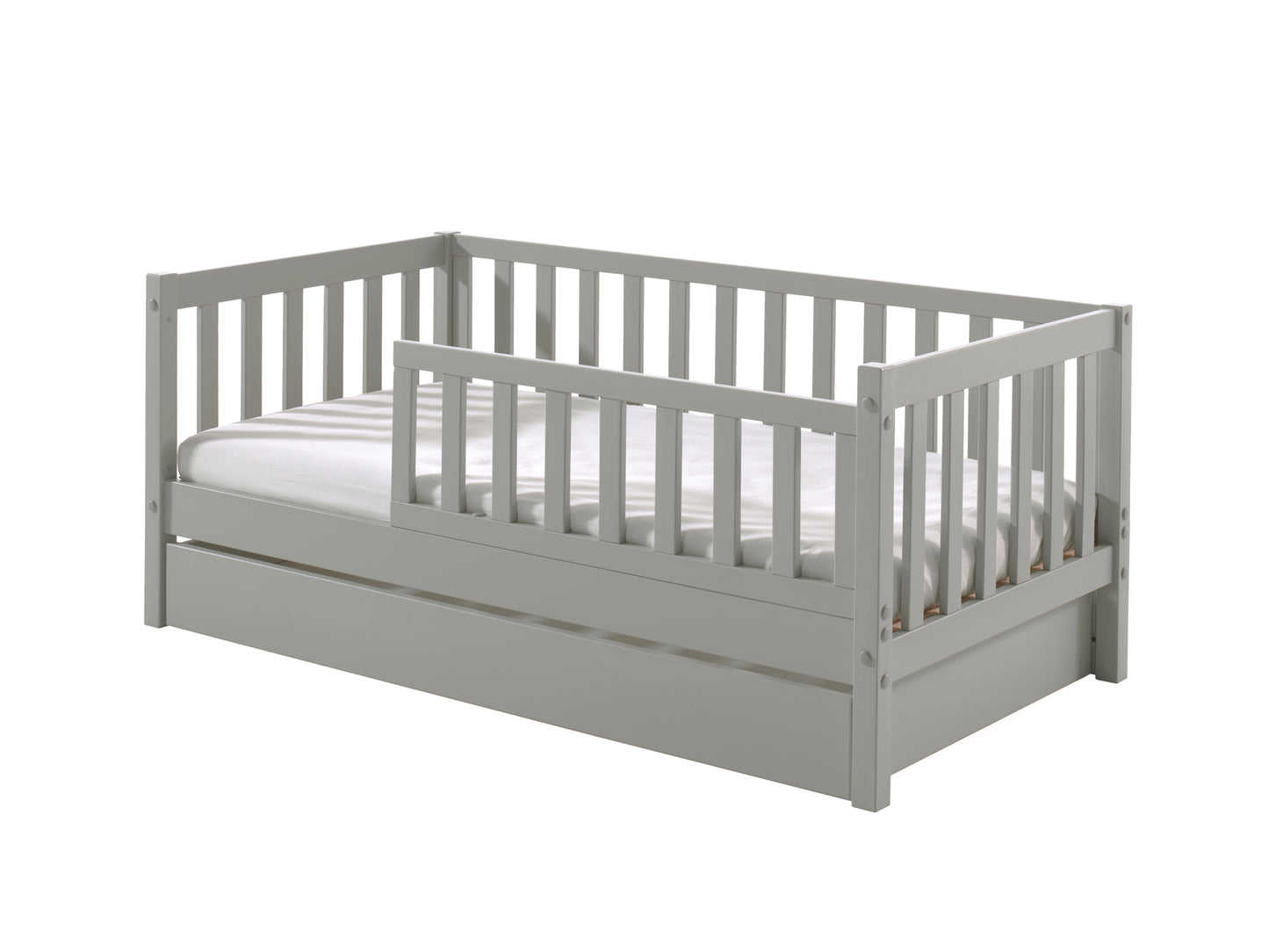 Vipack Toddler bed 70x140 with or without matching bed drawer - gray