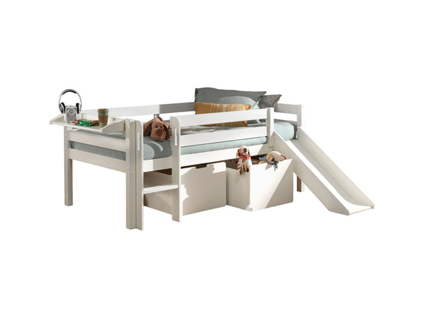 Pino mid-height sleeper with slide 90x200