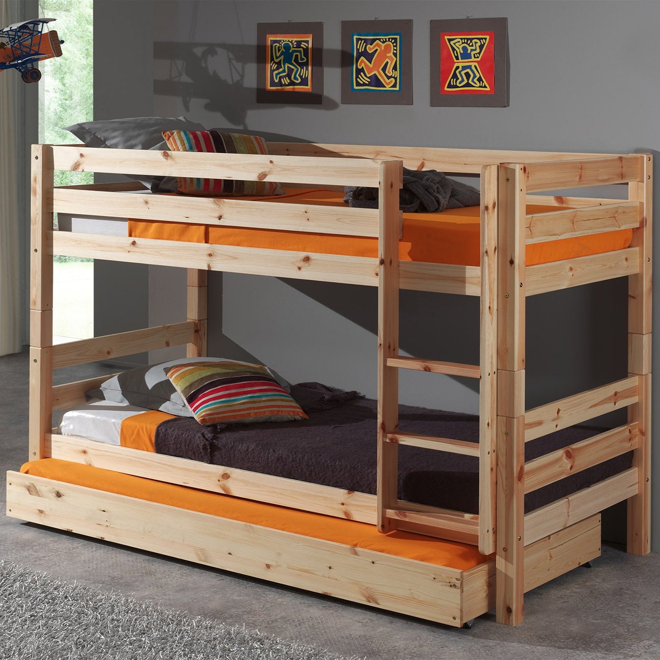 Pino Stapelbed 90x200 cm - 140 cm hoog