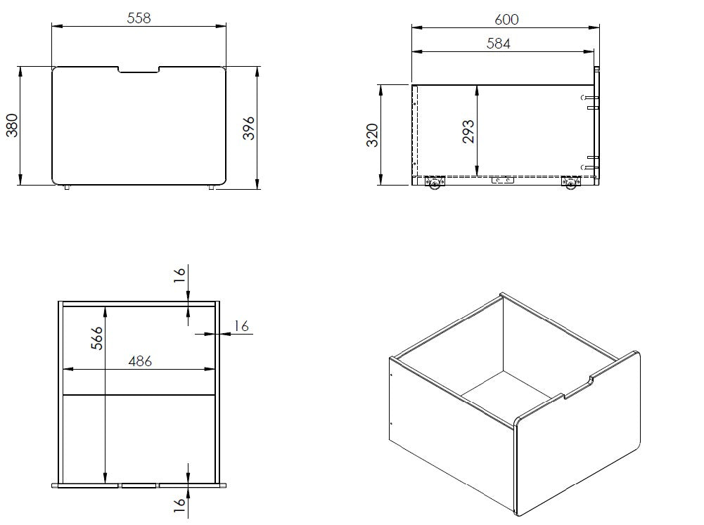 Vipack Pino bakken (set van 2)