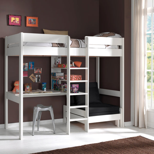 Pino loft bed with sofa bed 90x200