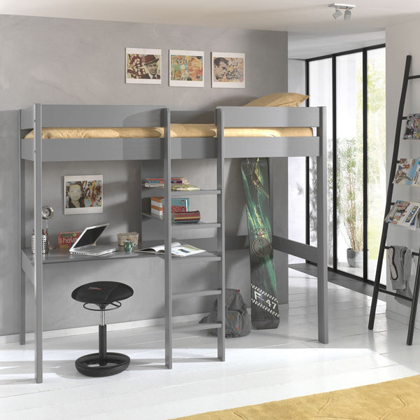 Pino hoogslaper met bureau (90x200)