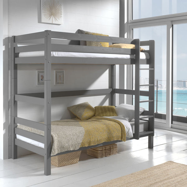 Pino Stapelbed 90x200 cm - 180 cm hoog (antraciet)