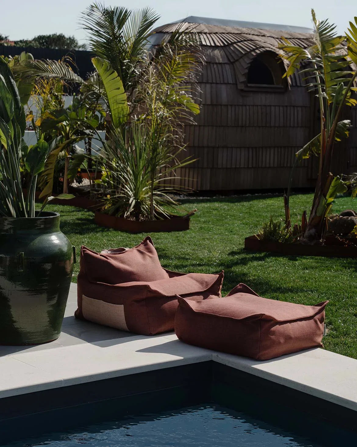 Outdoor Beanbag - Pomegranate