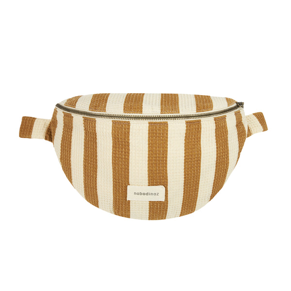 Nobodinoz Fanny pack - honey stripes waffle