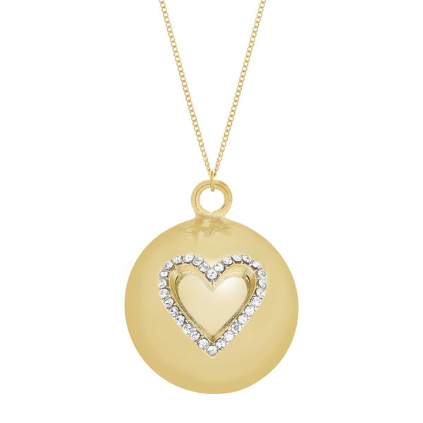 Bola Heart met steentjes - Goud