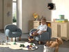 Rocky Fauteuil - Blauw Bouclé