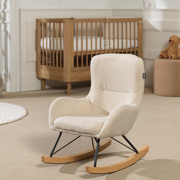 Schommelstoel Rocky - Bouclé Beige (Mini)