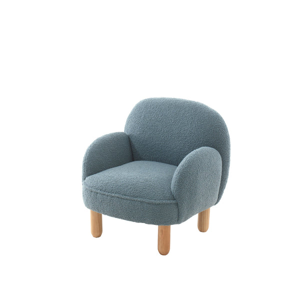 Rocky Armchair - Blue Bouclé