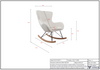 Vipack Rocky rocking chair - Anthracite - PRE ORDER