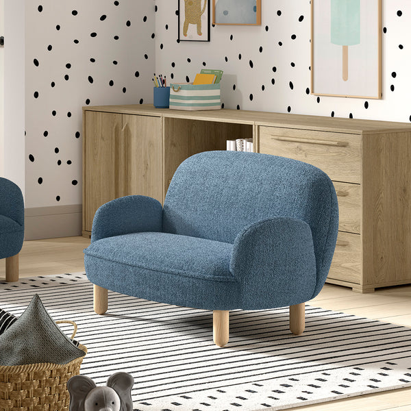 Rocky Bank - Blauw Bouclé