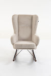 Schommelstoel Rocky - Corto Beige/Walnoot