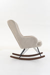 Schommelstoel Rocky - Corto Beige/Walnoot