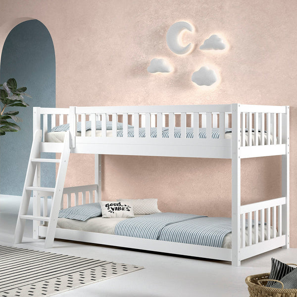 Stapelbed Ronald - Wit (ombouwbaar)