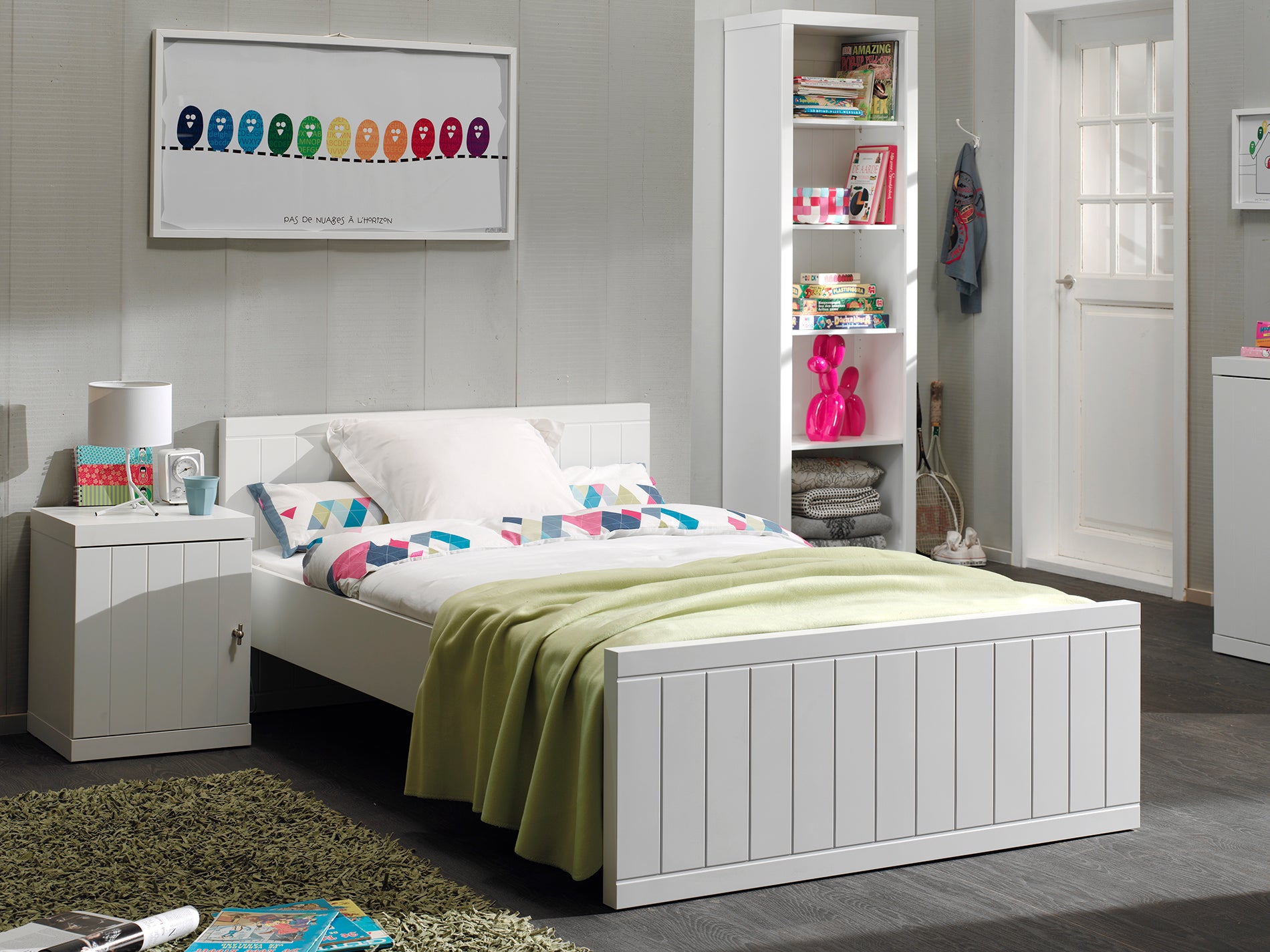 Robin twinbed 120x200 - Wit