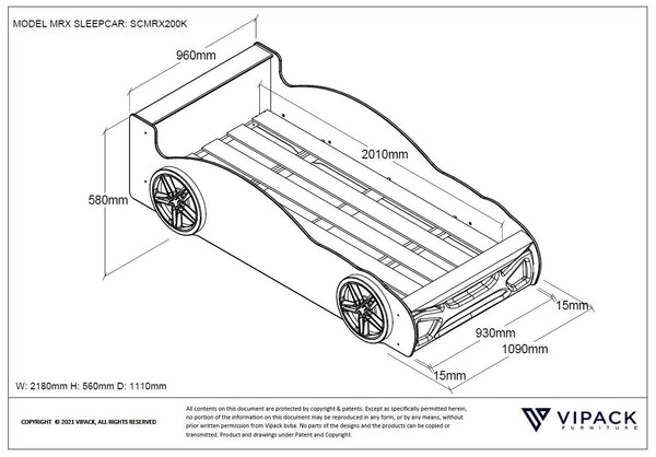 RMAX car 90x200 cm