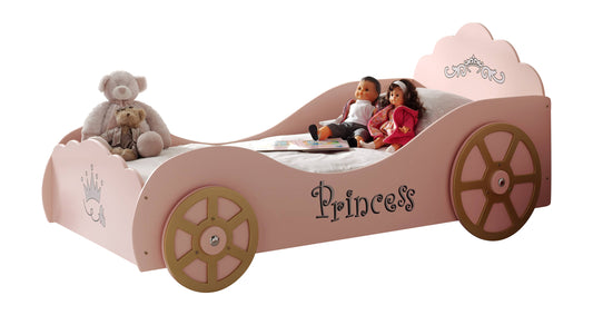Vipack Princess Pink Car 90x200 cm