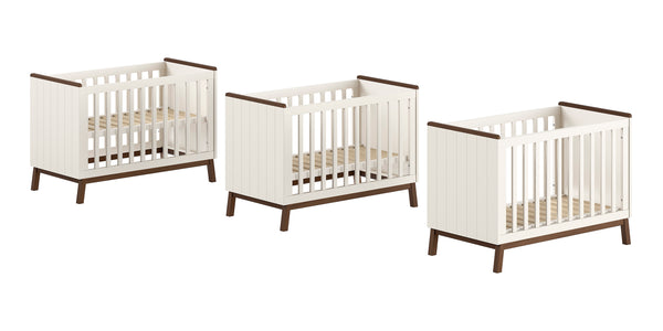 Sezane bed 60x120 - Walnoot/Clay