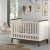 Sezane bed 60x120 - Walnoot/Clay