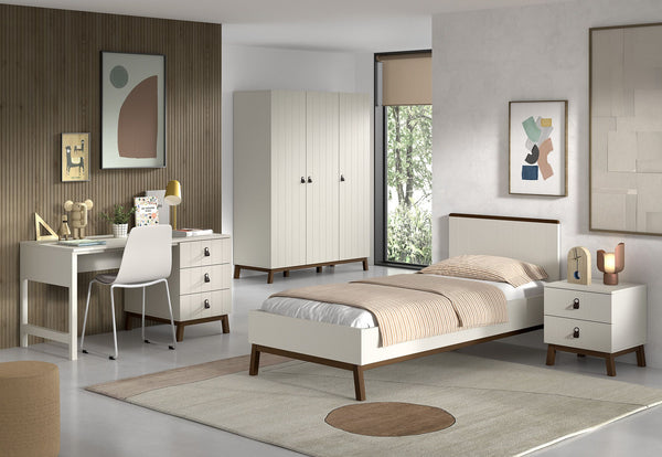 Sezane 3-deurskast - Walnoot/Clay (kopie)