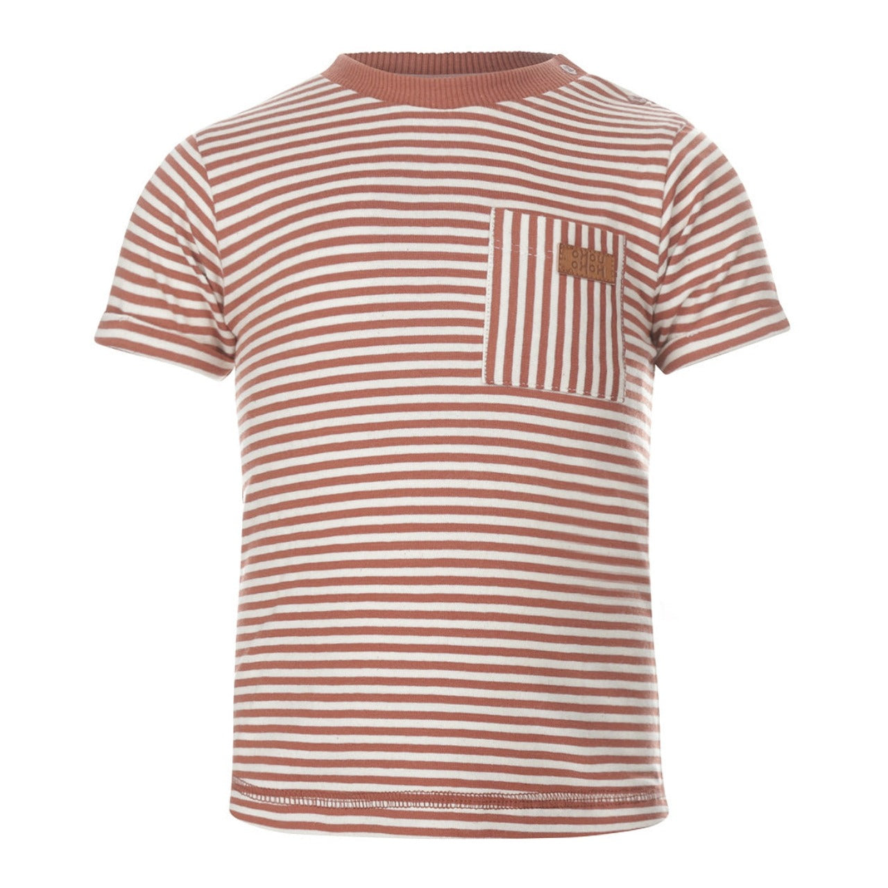 T-shirt Rusty Brown stripes - 6-9 months