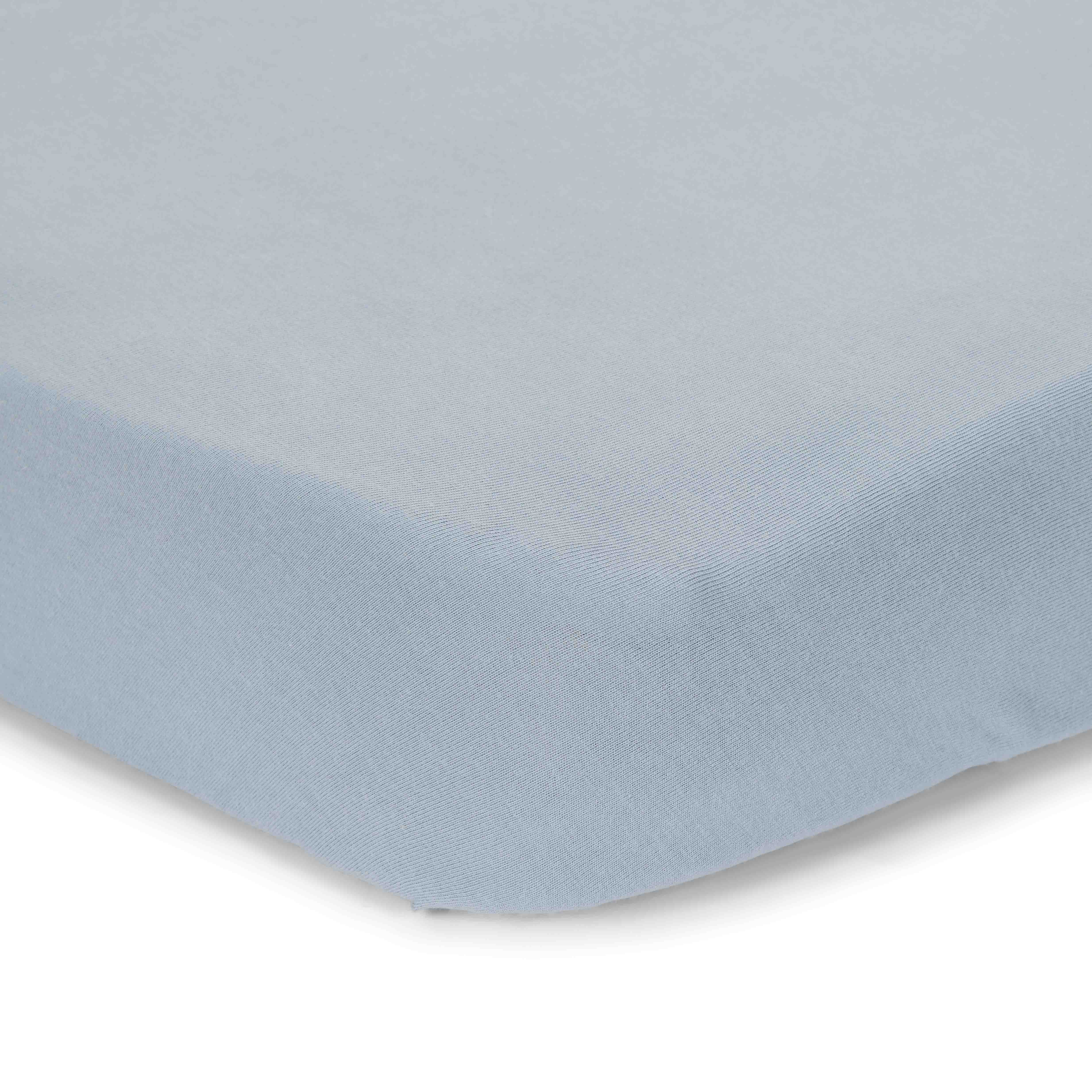 Hoeslaken 1-pers bed (90x200 cm) - Organic Cotton - Denim Blue