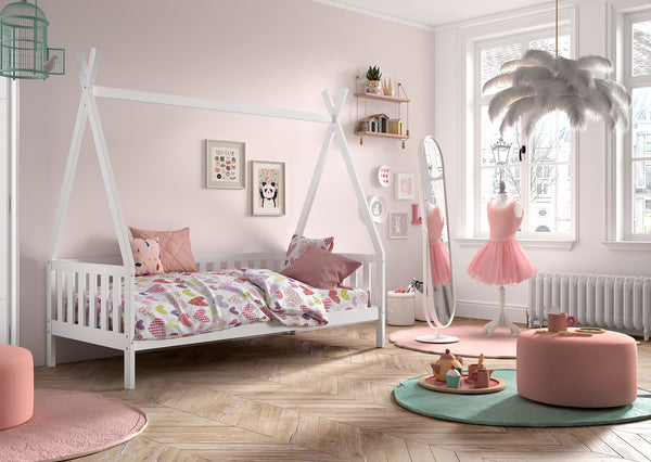 Tipi bed 90x200 - Wit