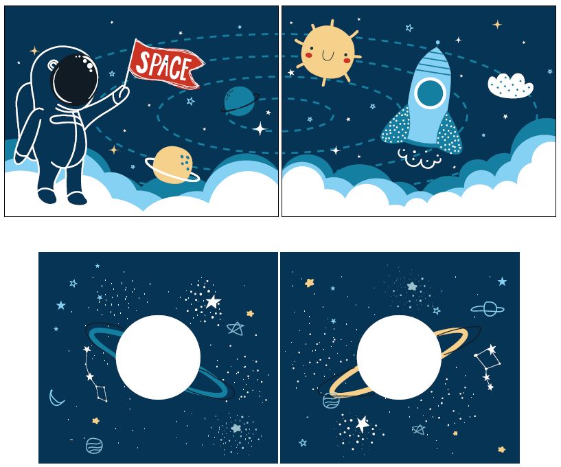 Forrest hoogslaper incl space aankleding (90x200) - Beuken