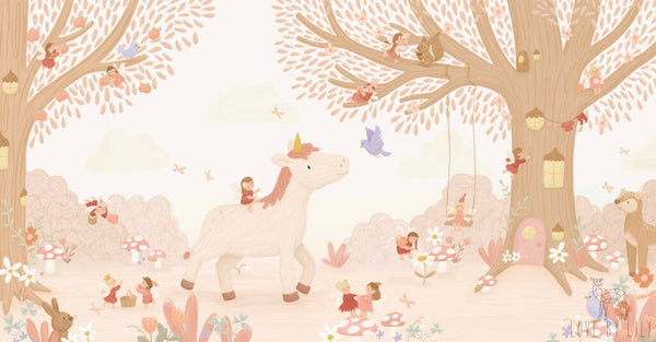 Wallpaper Unicorn Fairyland - Natural