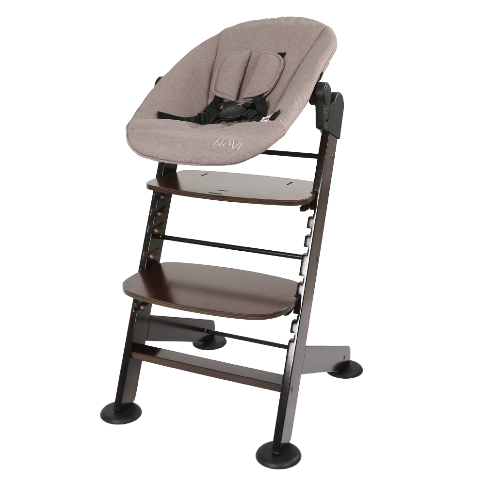 Novi Baby 1-2 Grow Kinderstoel - Walnut/Hazel