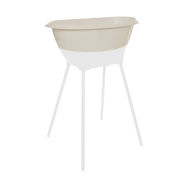 Bath Desert Taupe + bath stand Black