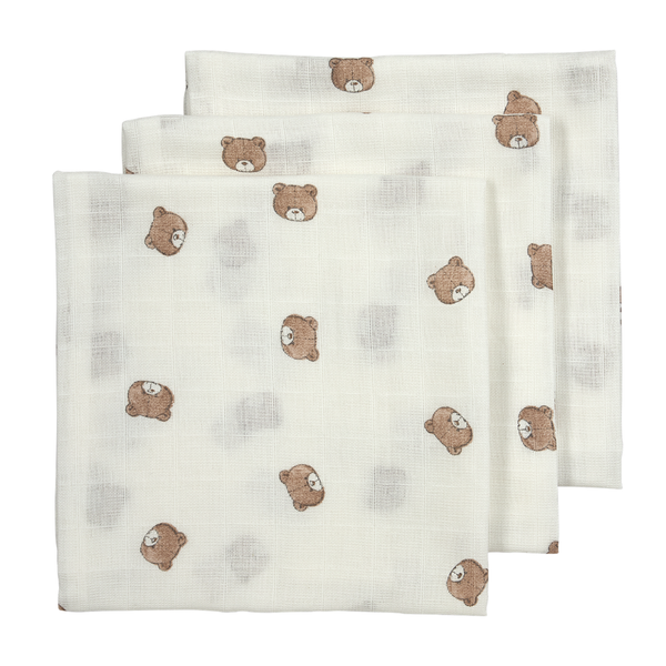 Hydrofiele doeken 3-pack 70x70 cm - Bear