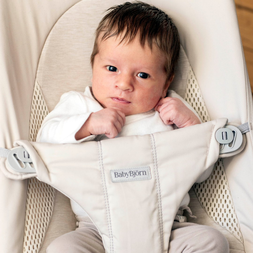 Wipstoel Bliss (0-2 jaar) - Tri-fabric Soft Light Beige (2-in-1)
