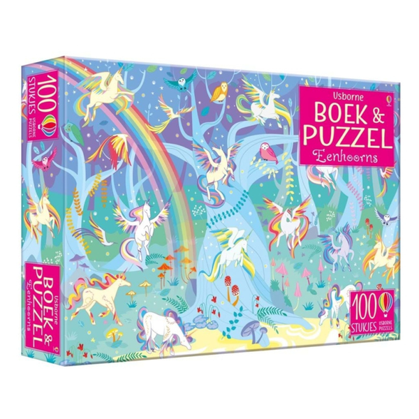 Boek & Puzzel - Eenhoorns (3+)