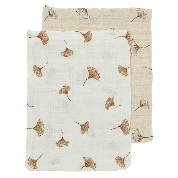 Hydrofiele washandjes 2-pack - Gingko