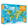 Book &amp; Puzzle (200 pieces) - Animals of the World (5+)