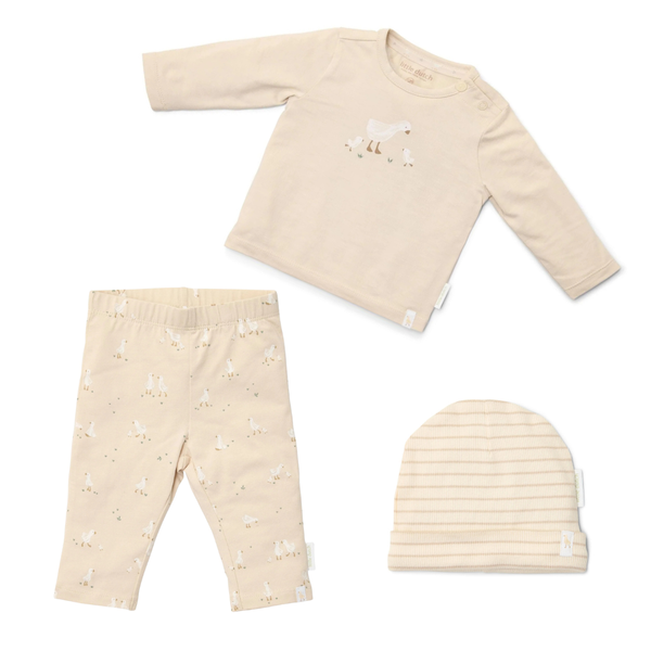 Newborn set - Little Goose (maat 50) - shirt/lange broek/muts