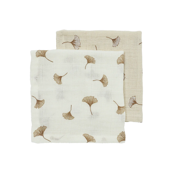 Hydrofiele monddoekjes 2-pack - Gingko
