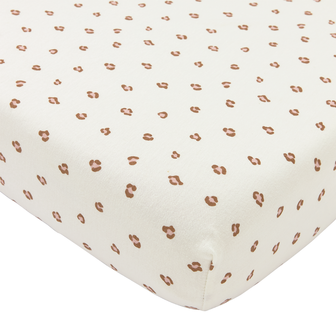 Hoeslaken co-sleeper (50x90 cm) - Mini Panther Soft Pink