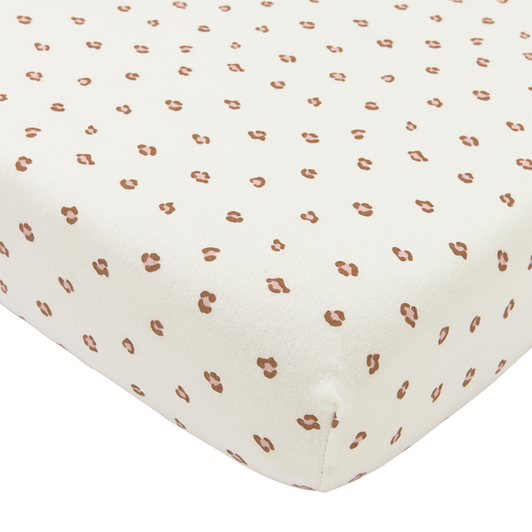 Hoeslaken co-sleeper (50x90 cm) - Mini Panther Soft Pink