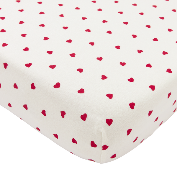 Hoeslaken juniorbed (70x140/150 cm) - Sweet Heart Red
