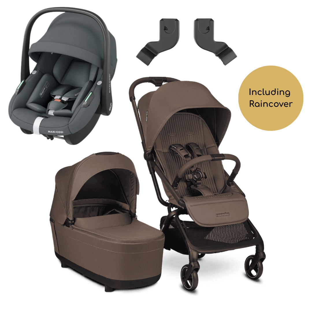 Rockey Travel 3-in-1 set - Chestnut Brown