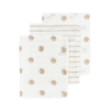 Hydrofiele washandjes 3-pack - Dot Stripe / Sand