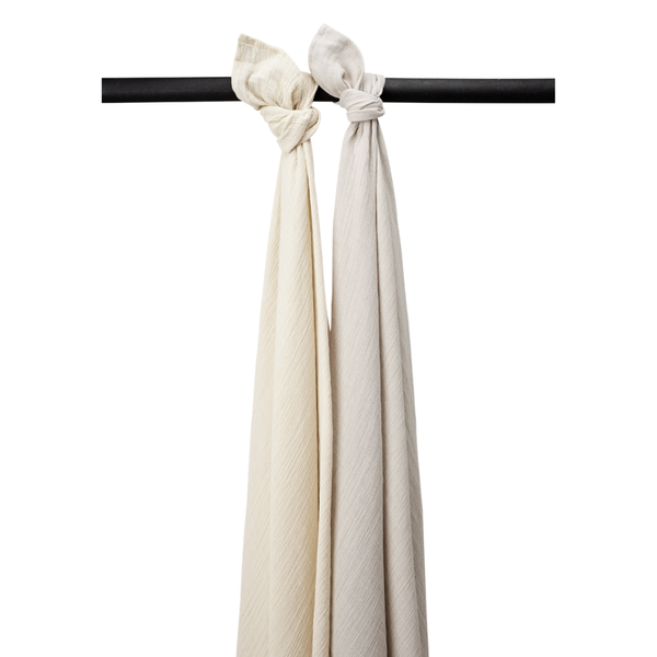2-pack doeken 120x120cm pre-washed - Soft Sand/Greige
